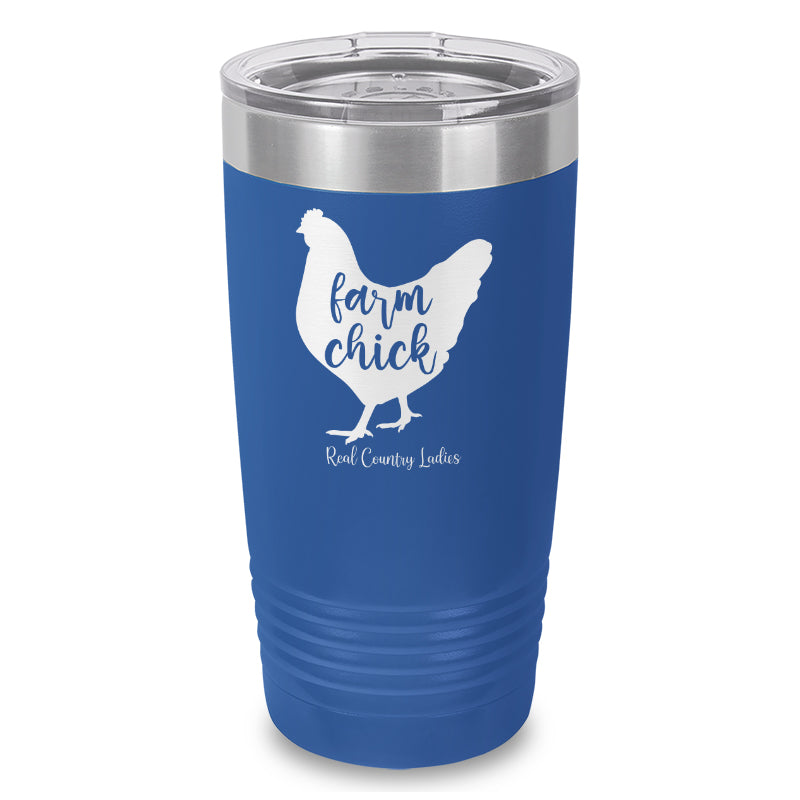 Farm Chick Laser Etched Tumbler