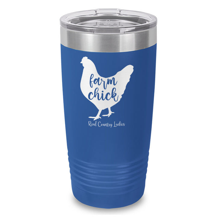 Farm Chick Laser Etched Tumbler