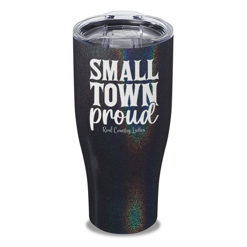 Small Town Proud Laser Etched Tumbler