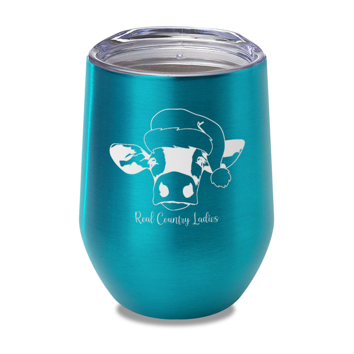 Christmas Cow Laser Etched Tumbler