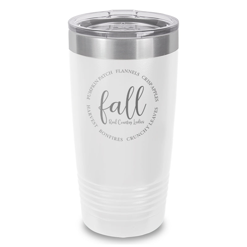 Fall Laser Etched Tumbler