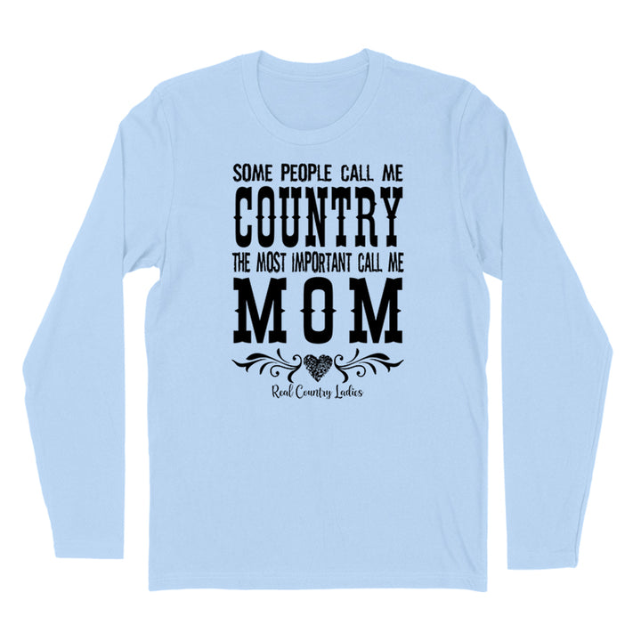 Country Mom Black Print Hoodies & Long Sleeves