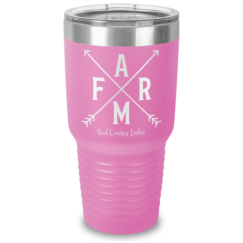 Farm Arrows Laser Etched Tumbler