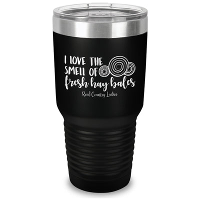 Fresh Hay Bales Laser Etched Tumbler