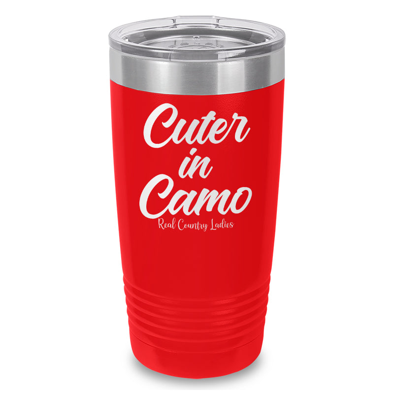 Cuter In Camo Laser Etched Tumbler