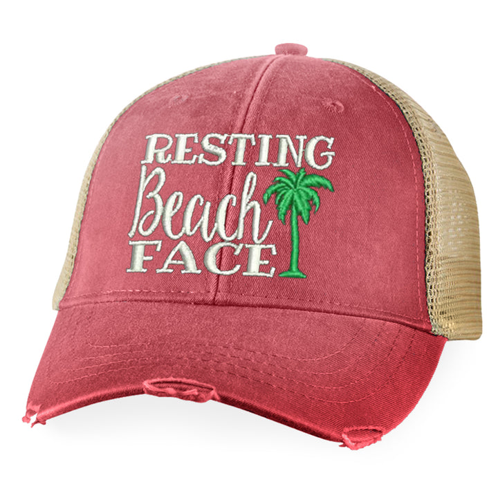 Resting Beach Face Hat