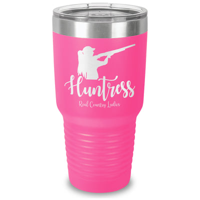 Huntress Shotgun Laser Etched Tumbler