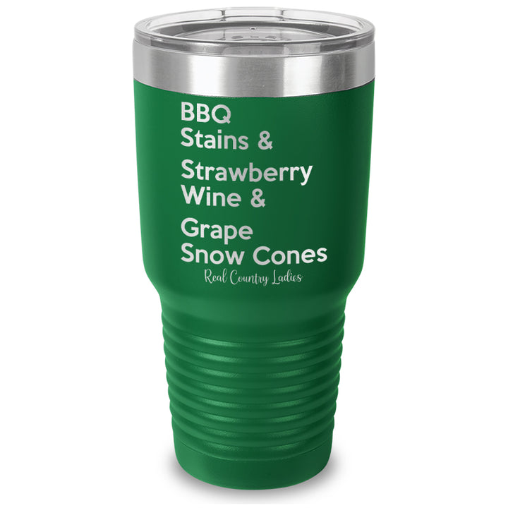 BBQ Stains Laser Etched Tumbler