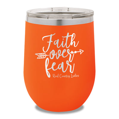 Faith Over Fear 12oz Stemless Wine Cup