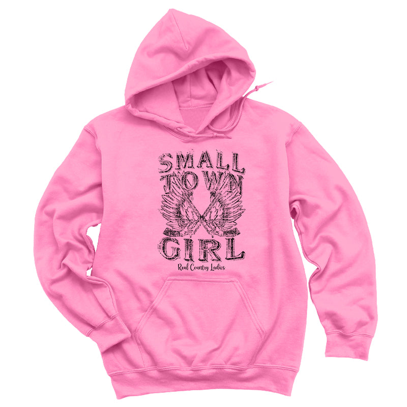 Small Town Girl Black Print Hoodies & Long Sleeves