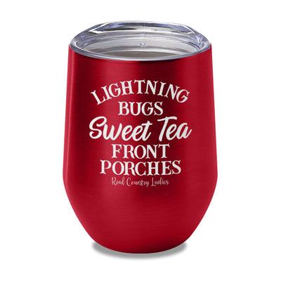 Lightning Bugs Sweet Tea Front Porches Laser Etched Tumbler