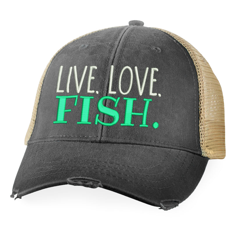 Live Love Fish Hat