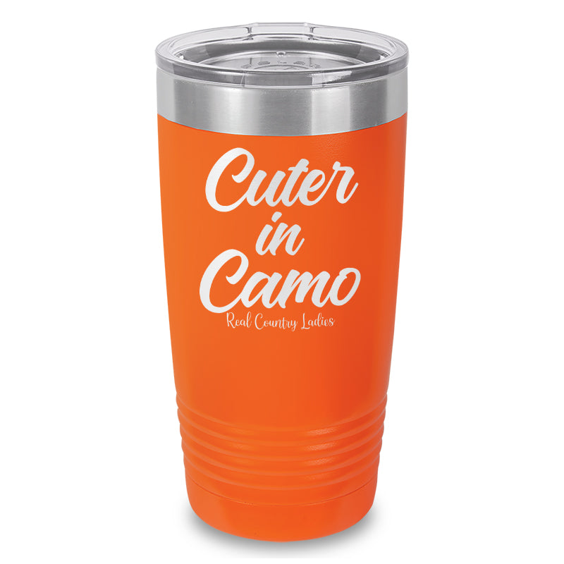 Cuter In Camo Laser Etched Tumbler