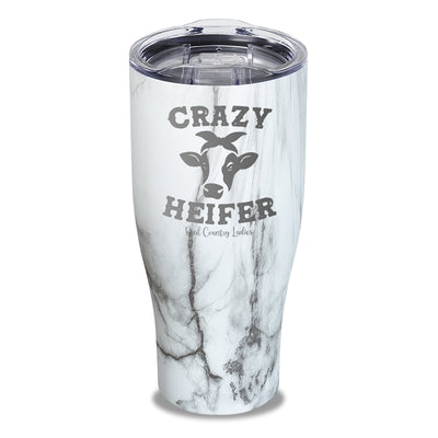 Crazy Heifer Laser Etched Tumbler