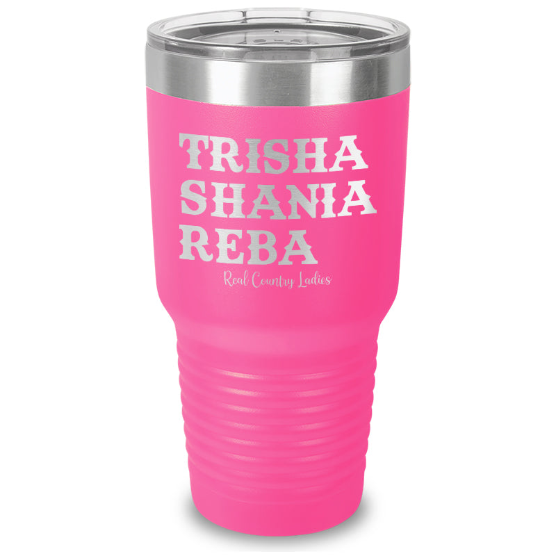 Trisha Shania Reba Laser Etched Tumbler