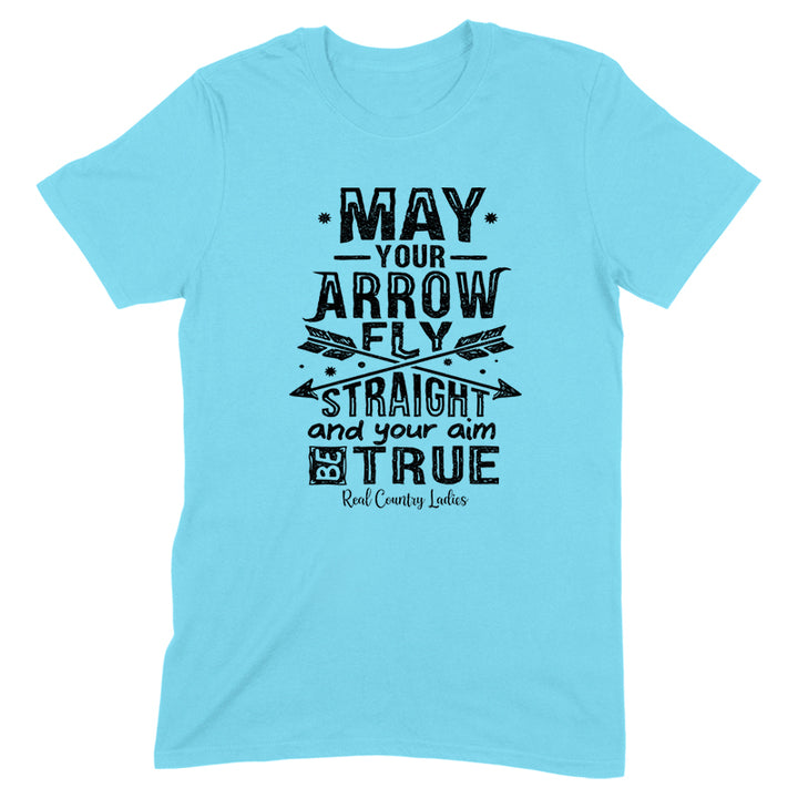 Arrow Fly Straight Black Print Front Apparel