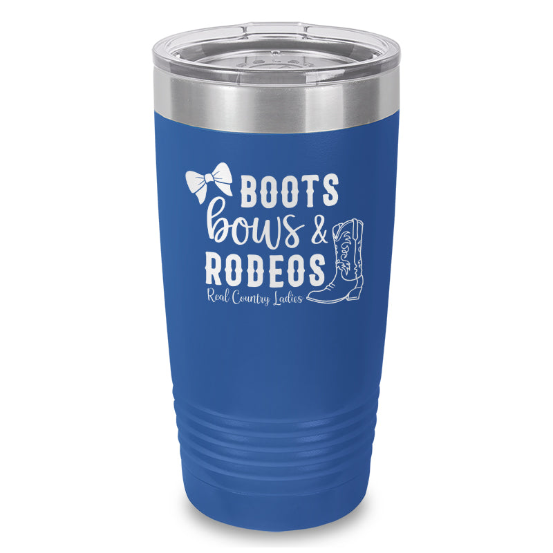 Boots Bows And Rodeos Laser Etched Tumbler