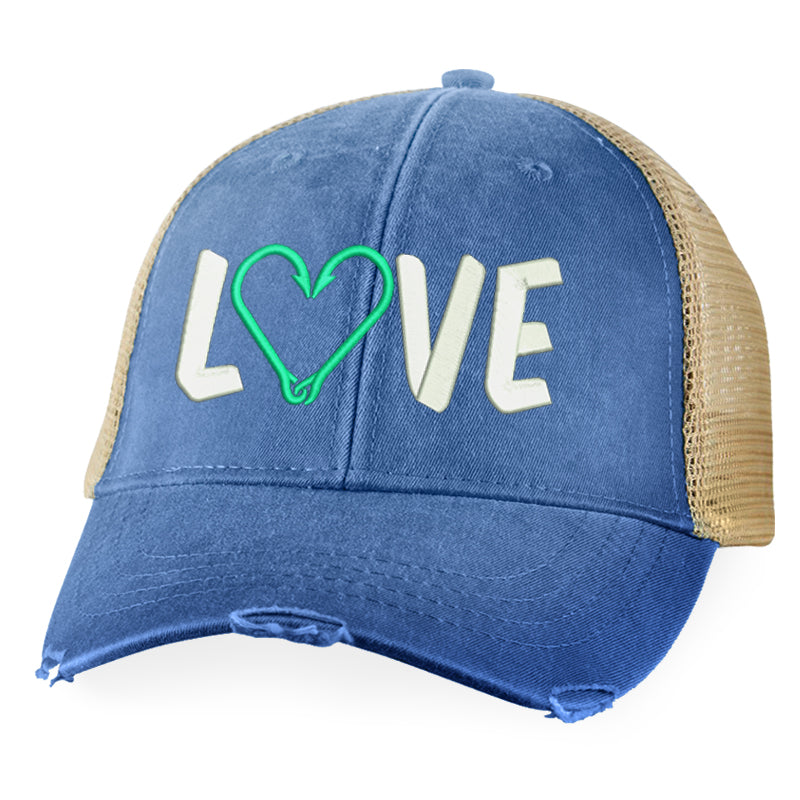 Love Fishing Hooks Hat