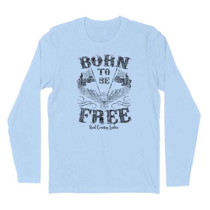 Born To Be Free Black Print Hoodies & Long Sleeves