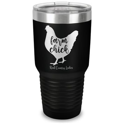 Farm Chick Laser Etched Tumbler