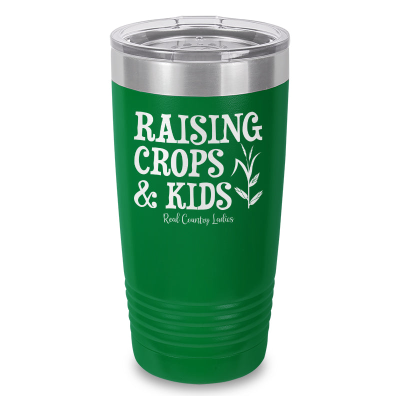 Raising Crops And Kids Laser Etched Tumbler