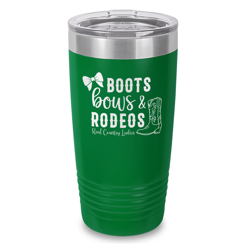 Boots Bows And Rodeos Laser Etched Tumbler