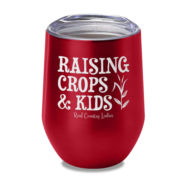 Raising Crops And Kids Laser Etched Tumbler