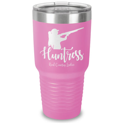 Huntress Shotgun Laser Etched Tumbler