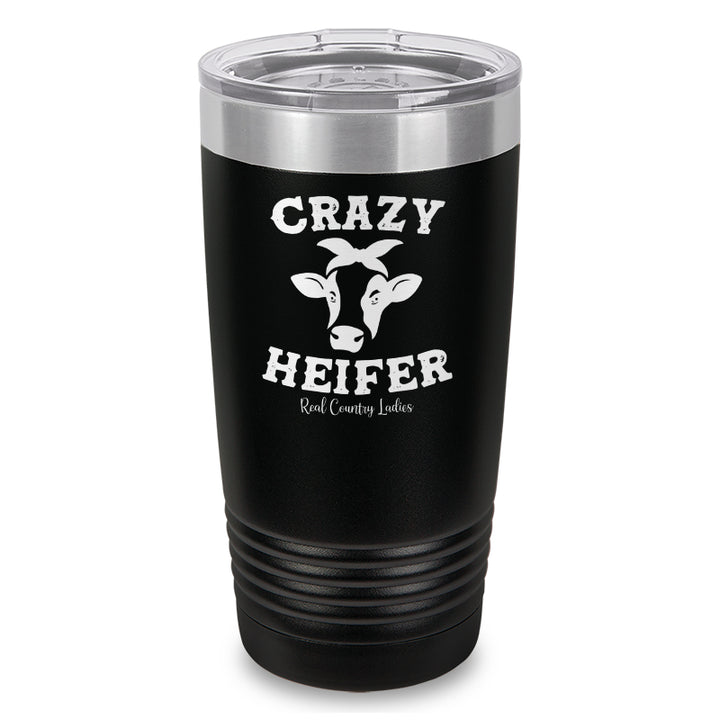 Crazy Heifer Laser Etched Tumbler