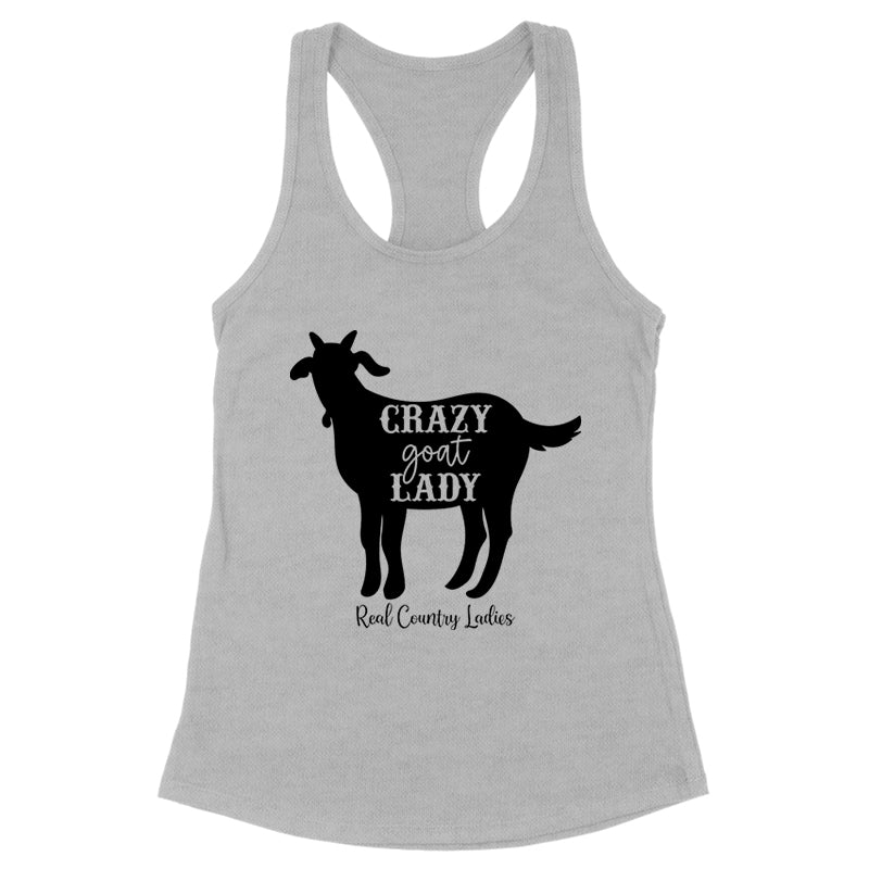 Crazy Goat Lady Black Print Apparel