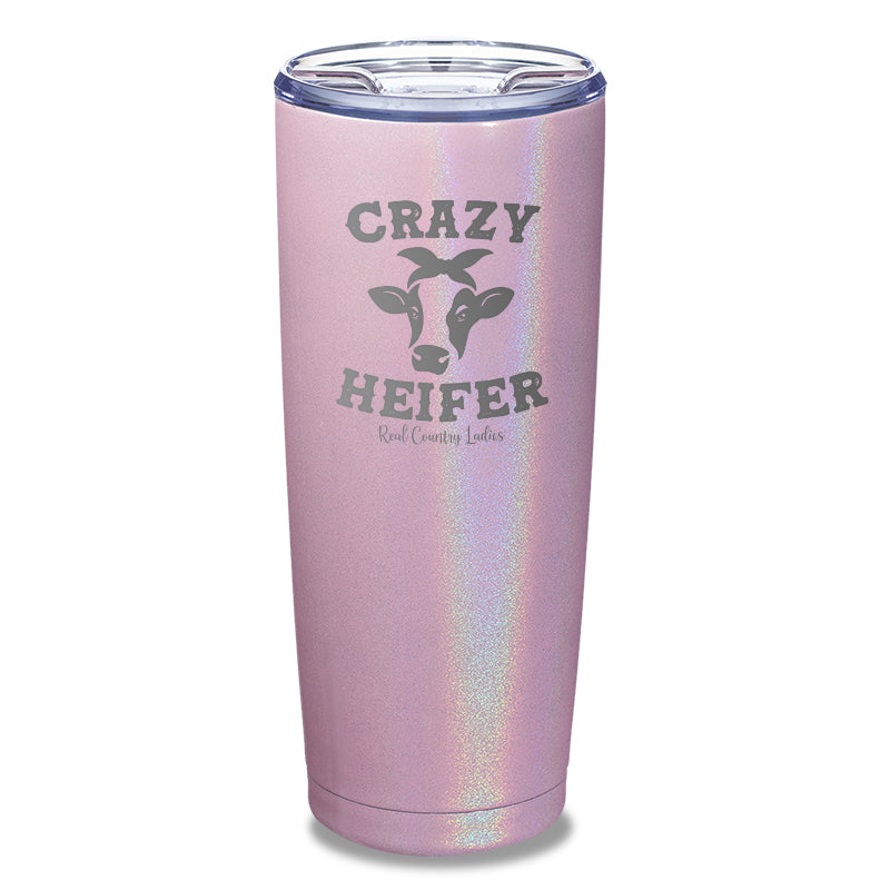 Crazy Heifer Laser Etched Tumbler