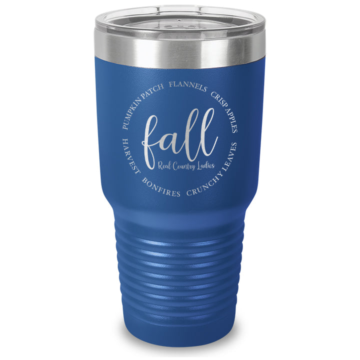 Fall Laser Etched Tumbler