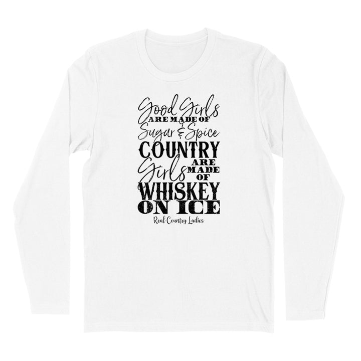 Whiskey On Ice Black Print Hoodies & Long Sleeves