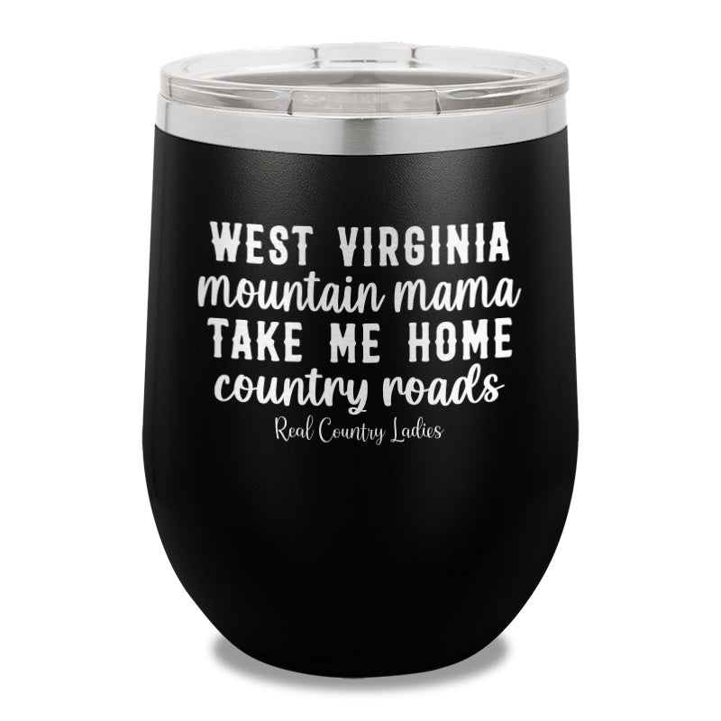 West Virginia Mountain Mama 12oz Stemless Wine Cup