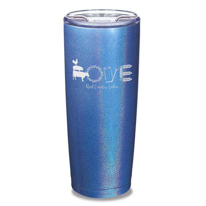 Farmhouse Love Laser Etched Tumbler