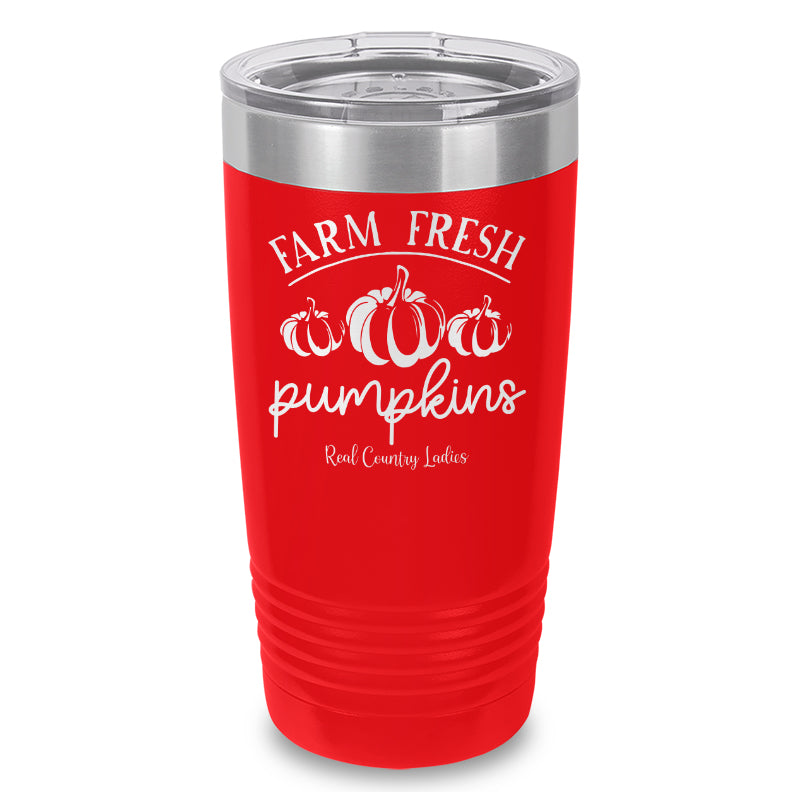 Farm Fresh Pumpkins Laser Etched Tumbler