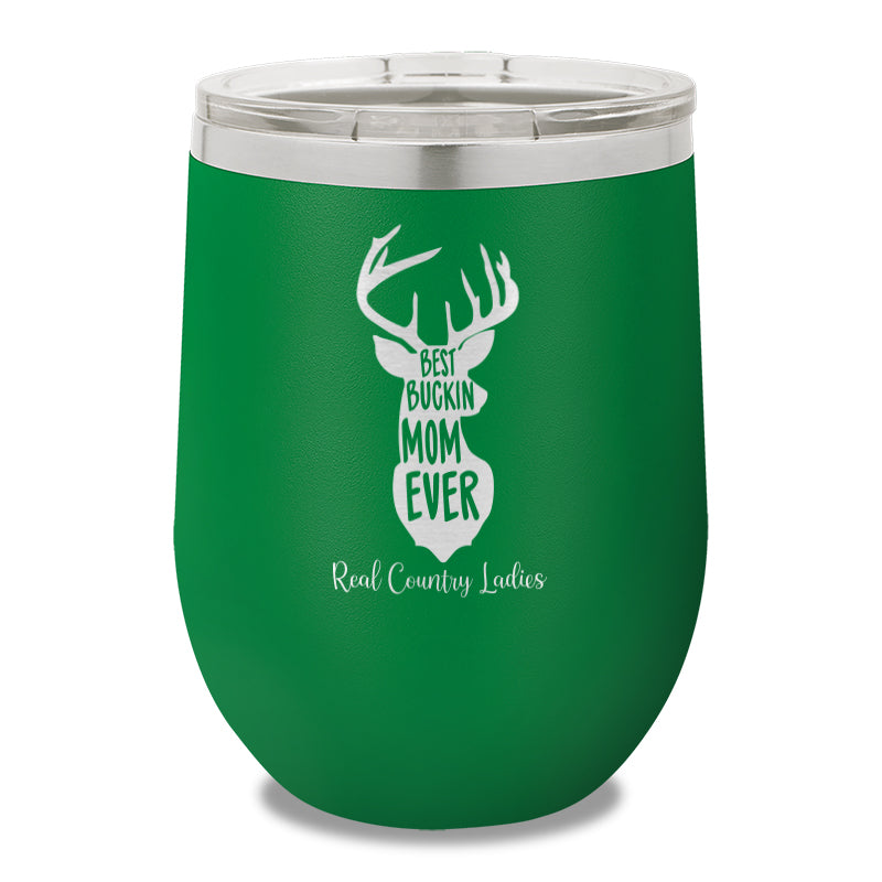 Best Buckin Mom 12oz Stemless Wine Cup