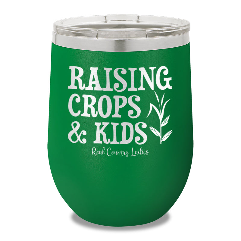 Raising Crops And Kids 12oz Stemless Wine Cup