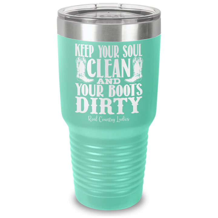 Keep Your Soul Clean Laser Etched Tumbler