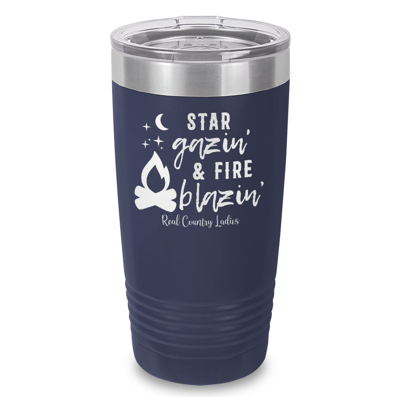 Star Gazin And Fire Blazin Laser Etched Tumbler