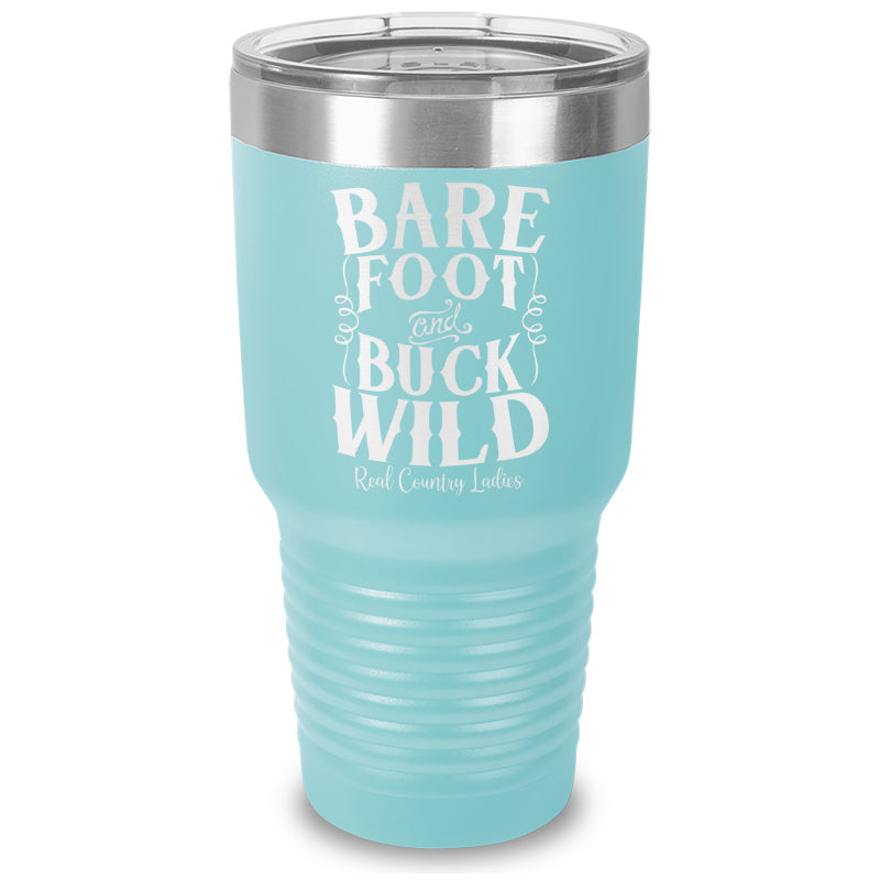 Bare Foot And Buck Wild Laser Etched Tumbler