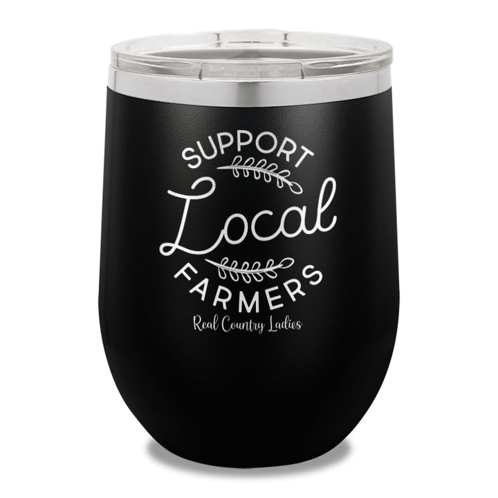 Support Local Farmers 12oz Stemless Wine Cup