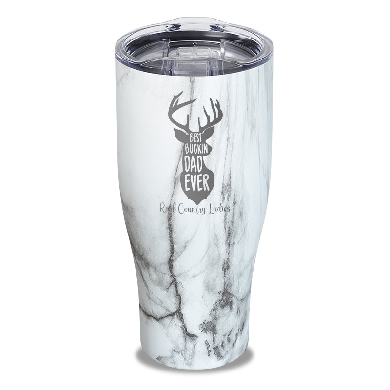 Best Buckin Dad Laser Etched Tumbler