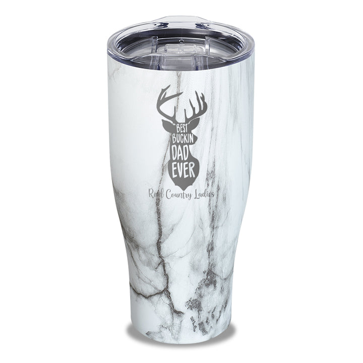 Best Buckin Dad Laser Etched Tumbler