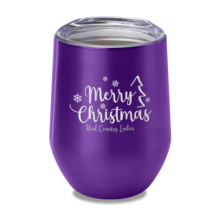 Merry Christmas Laser Etched Tumbler