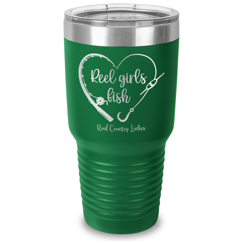 Reel Girls Fish Laser Etched Tumbler