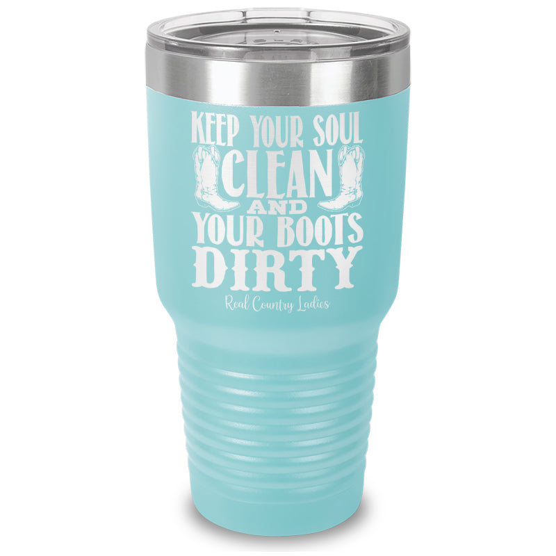 Keep Your Soul Clean Laser Etched Tumbler