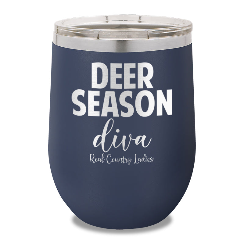 Deer Season Diva 12oz Stemless Wine Cup