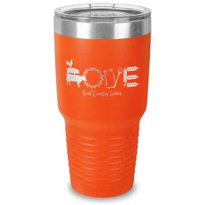 Farmhouse Love Laser Etched Tumbler