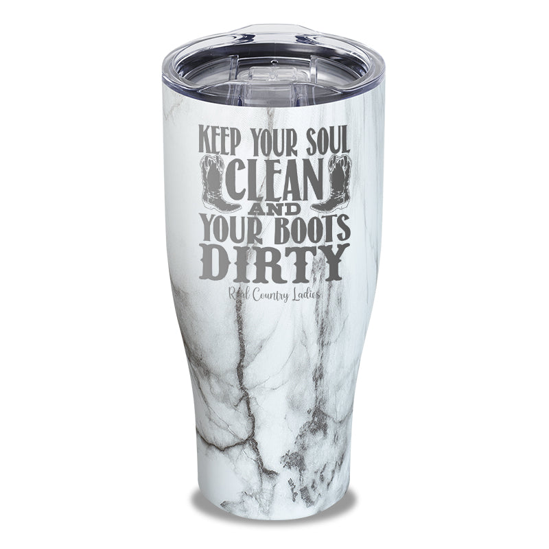 Keep Your Soul Clean Laser Etched Tumbler